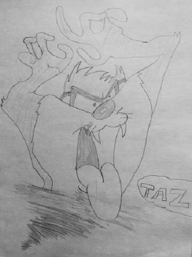 Taz Drawing by McGInnis
